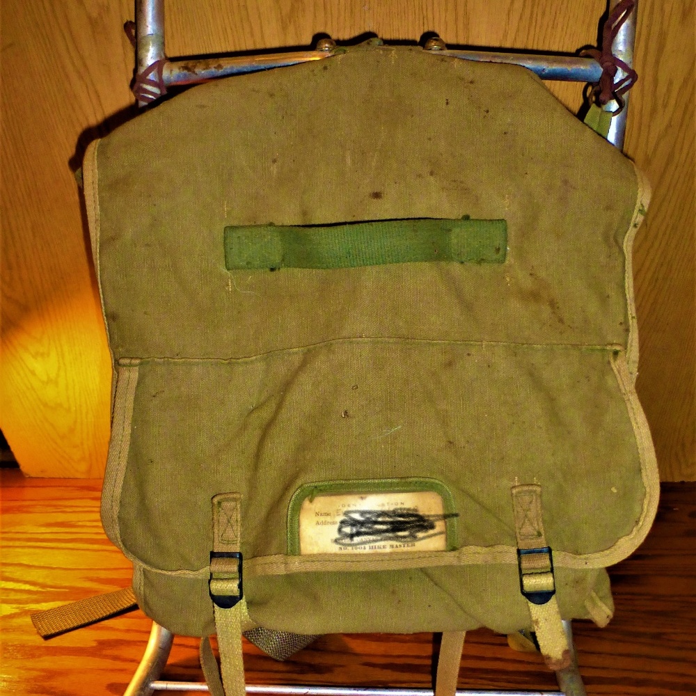 back pack and frame vintage